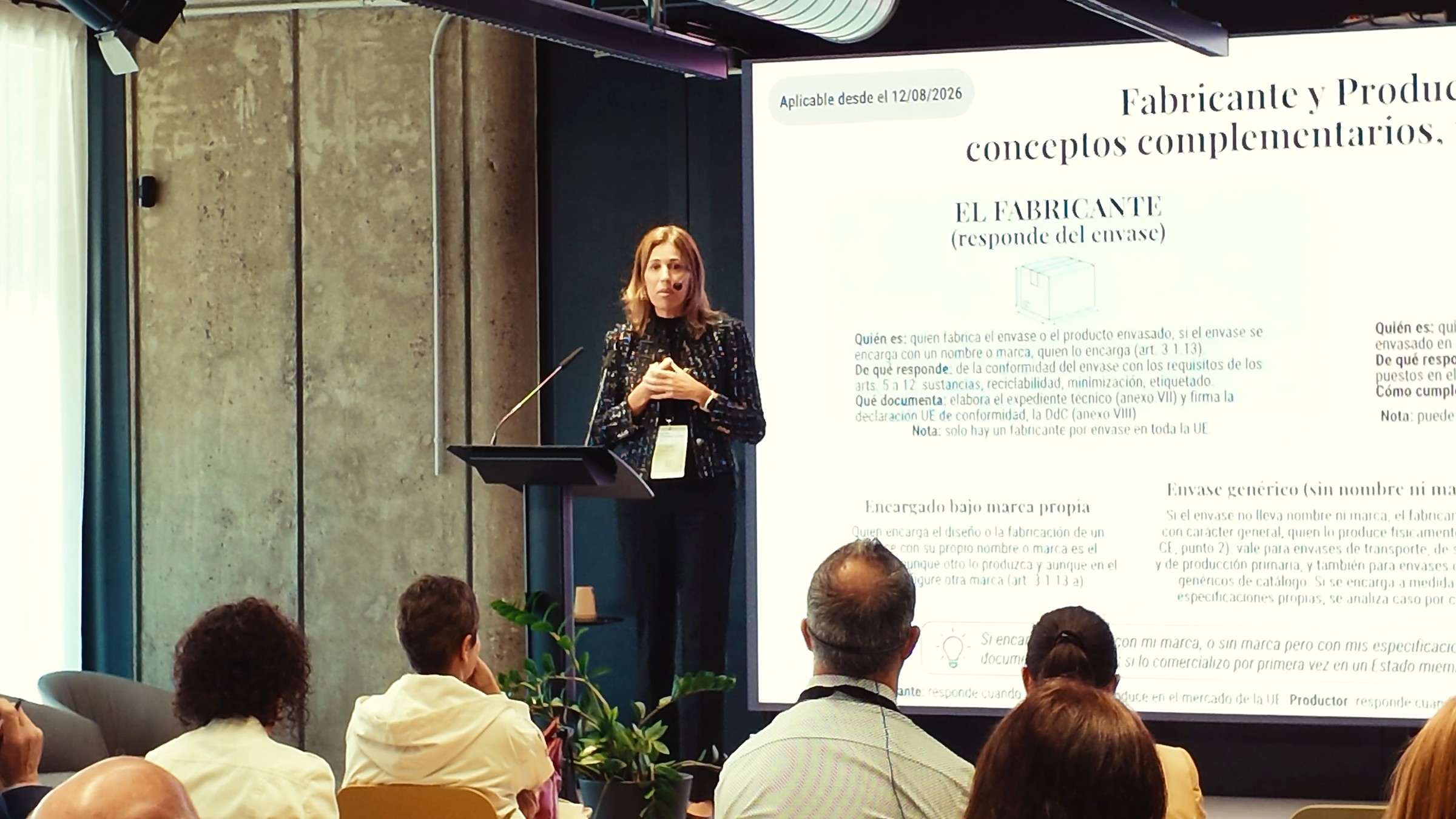 Laura Ramos explica las responsabilidades sobre los envases